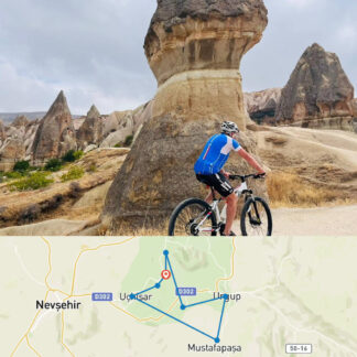 7 Days Cappadocia Adventure Bike Tour with map