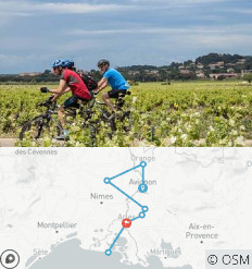 Cycle Provence with map