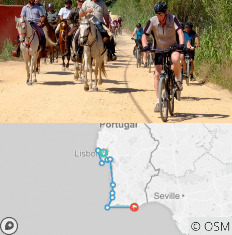 Cycle Portugal - Lisbon to Algarve with map